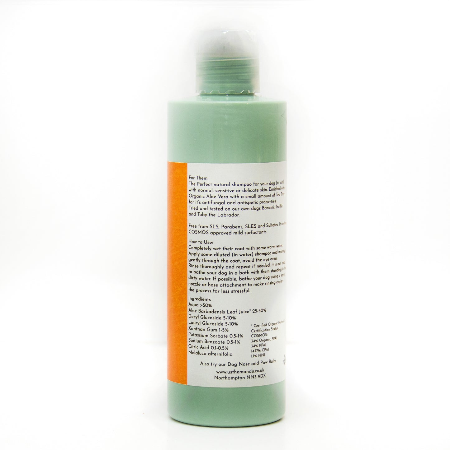 Organic Aloe Vera Dog Shampoo